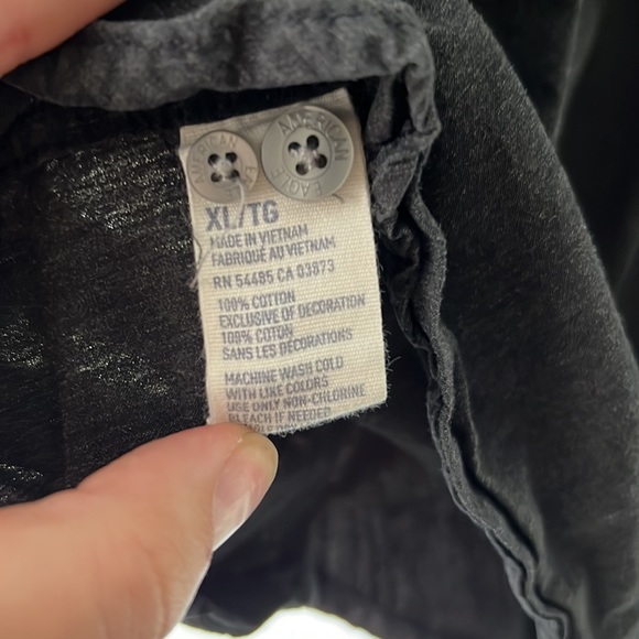 Mens American Eagle XL charcoal button down - Picture 5 of 5